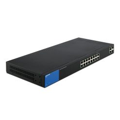 Switch chia mạng Linksys 16 port + 2 port RJ45SFP combo LGS318 (1)