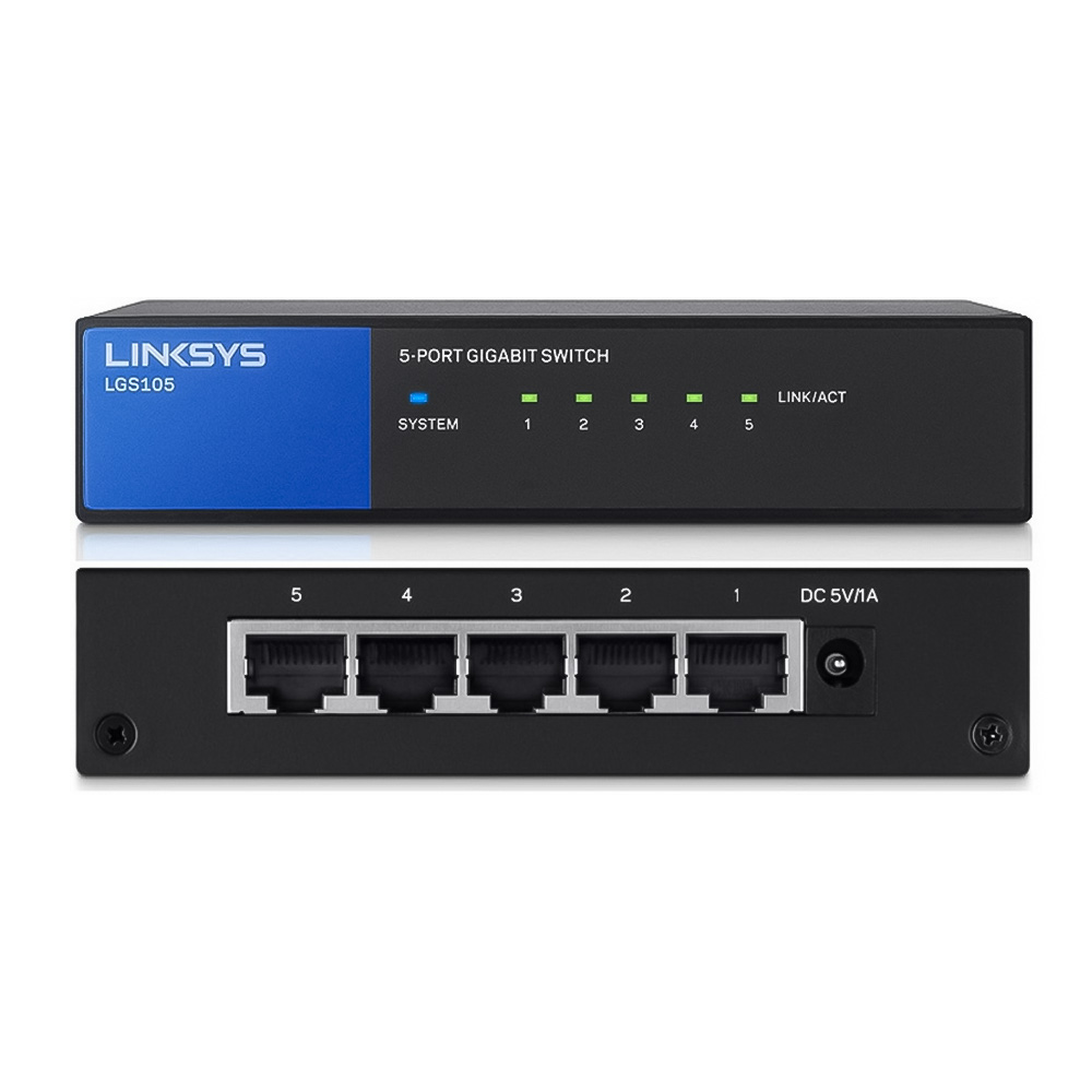 Switch chia mạng Linksys 5 port Gigabit LGS105