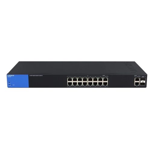 Switch chia mạng PoE Linksys 16 port Gigabit + 2 port RJ45SFP LGS318P