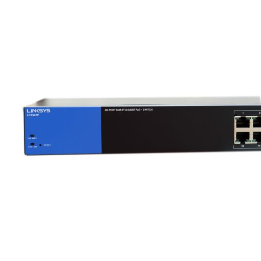 Switch chia mạng PoE Linksys 24 port + 2 RJ452 SFP Combo LGS326P (1)