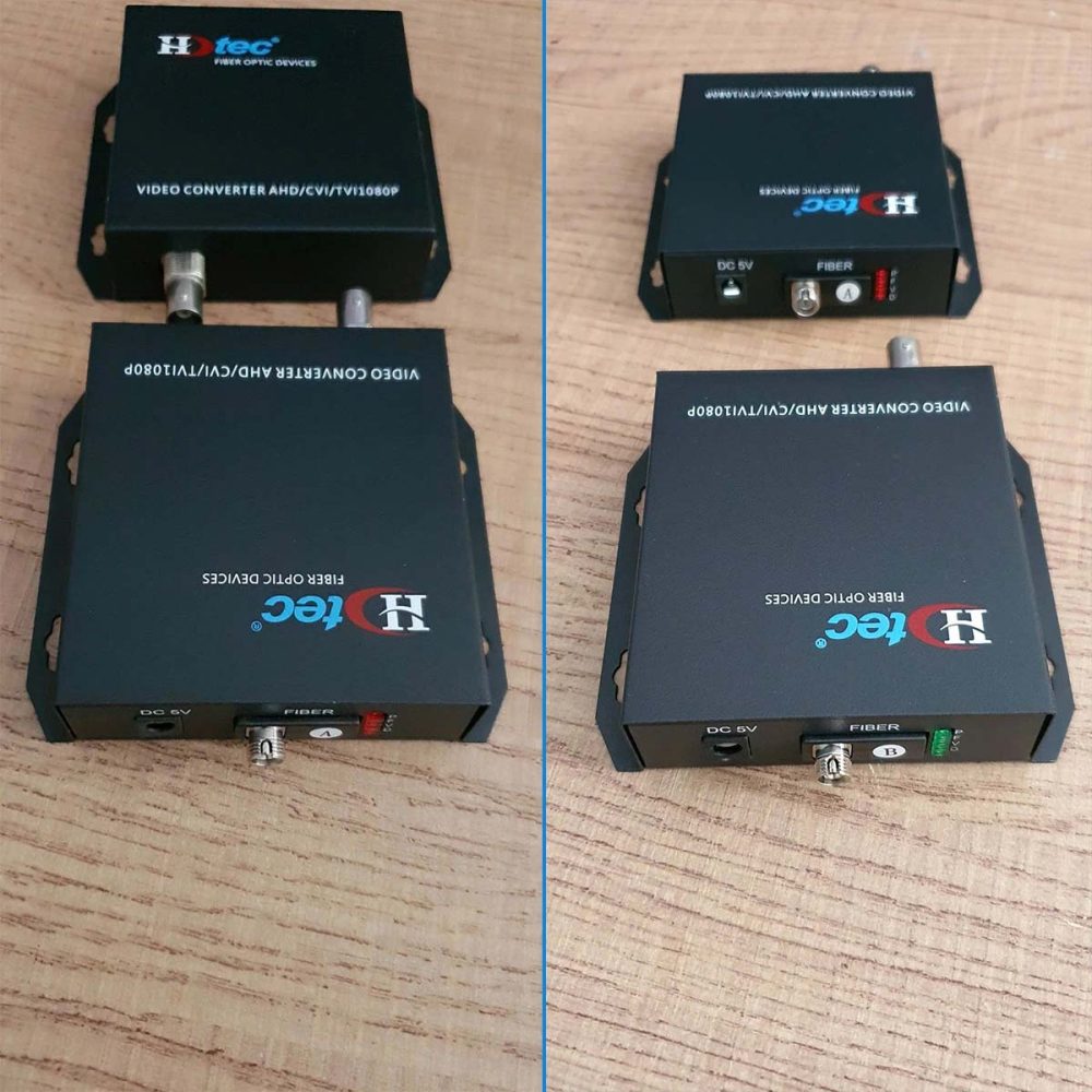 Bộ chuyển đổi Video sang quang HDTec + 1 cổng BNC 1080P