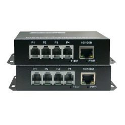 Bộ chuyển đổi quang sang RJ11RJ12 HDTec 4 Port + 1 Port RJ45 10100Mbps (1)