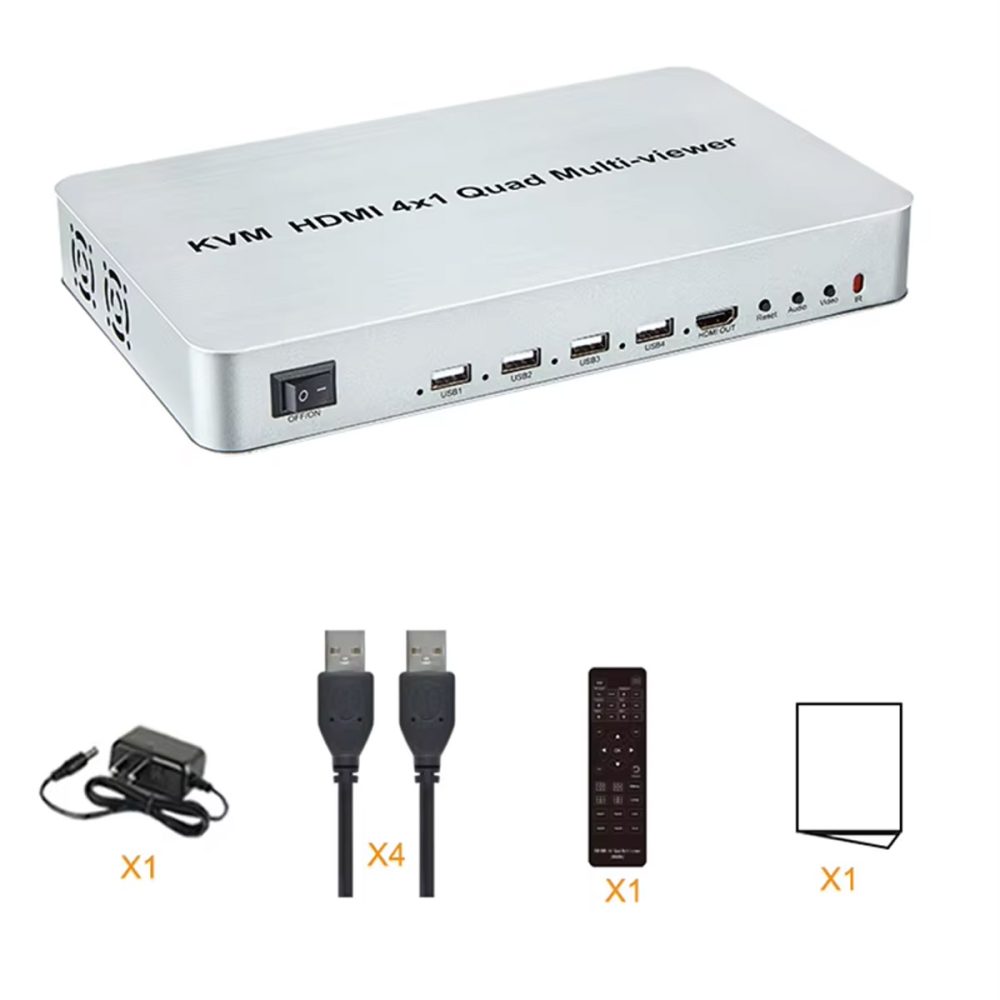 Bộ gộp HDMI SOFLY KVM HDM 4x1 Quad Multi-viewer (6)