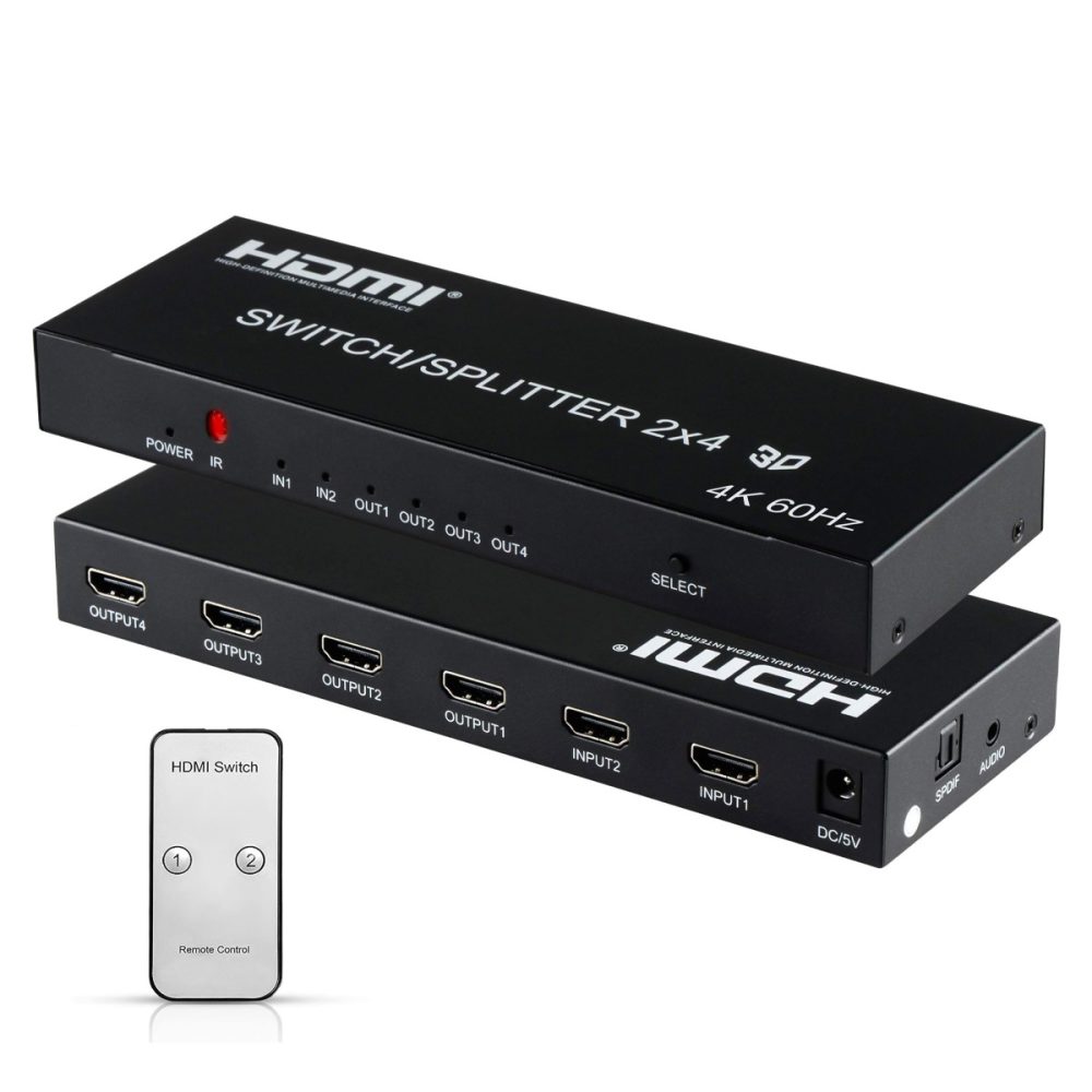 Bộ gộp chia HDMI Splitter 2x4 2 vào 4 ra chất lượng cao (2)