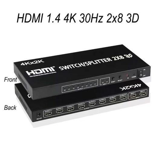 Bộ gộp chia HDMI Splitter 2x8 2 vào 8 ra (1)