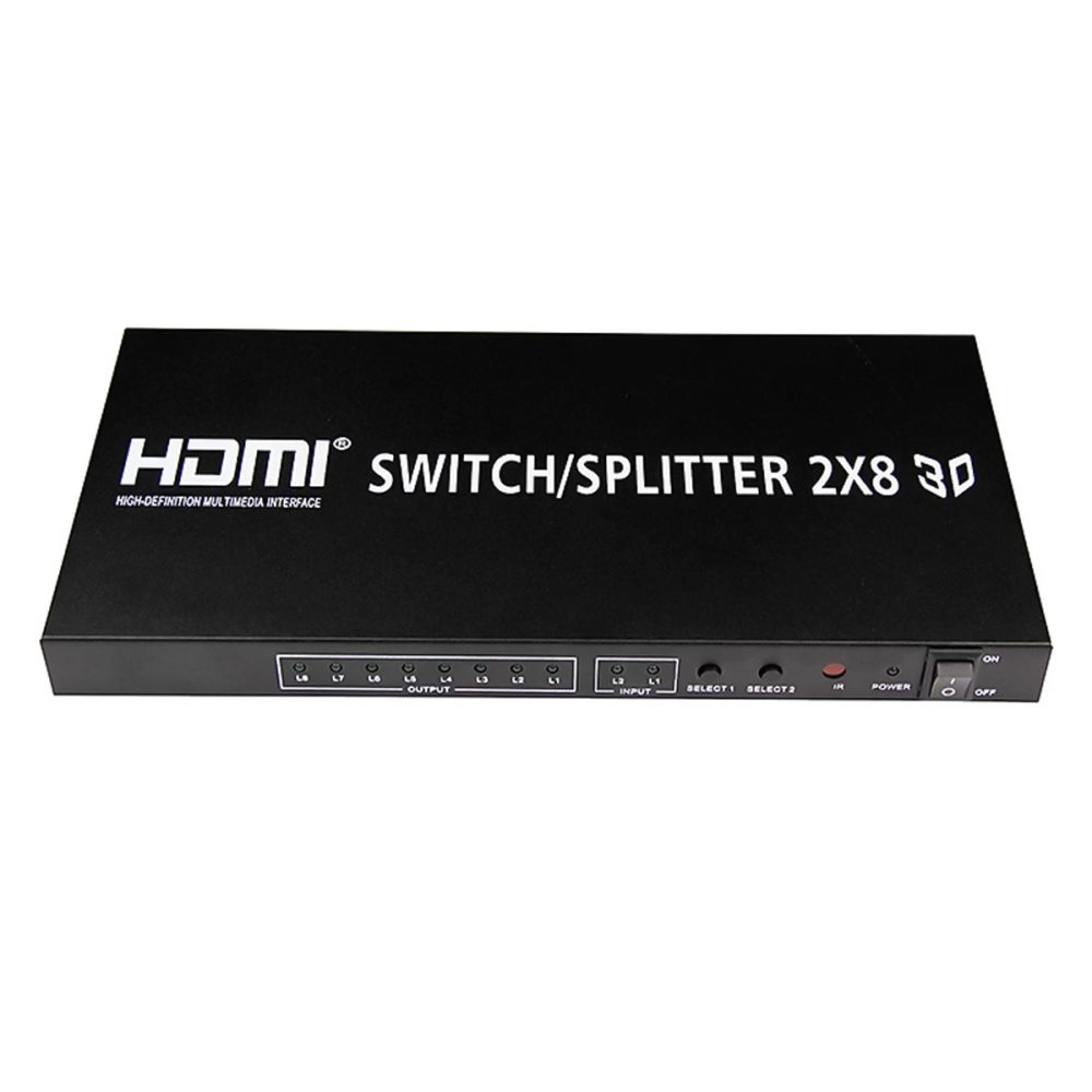 Bộ gộp chia HDMI Splitter 2x8 2 vào 8 ra (2)