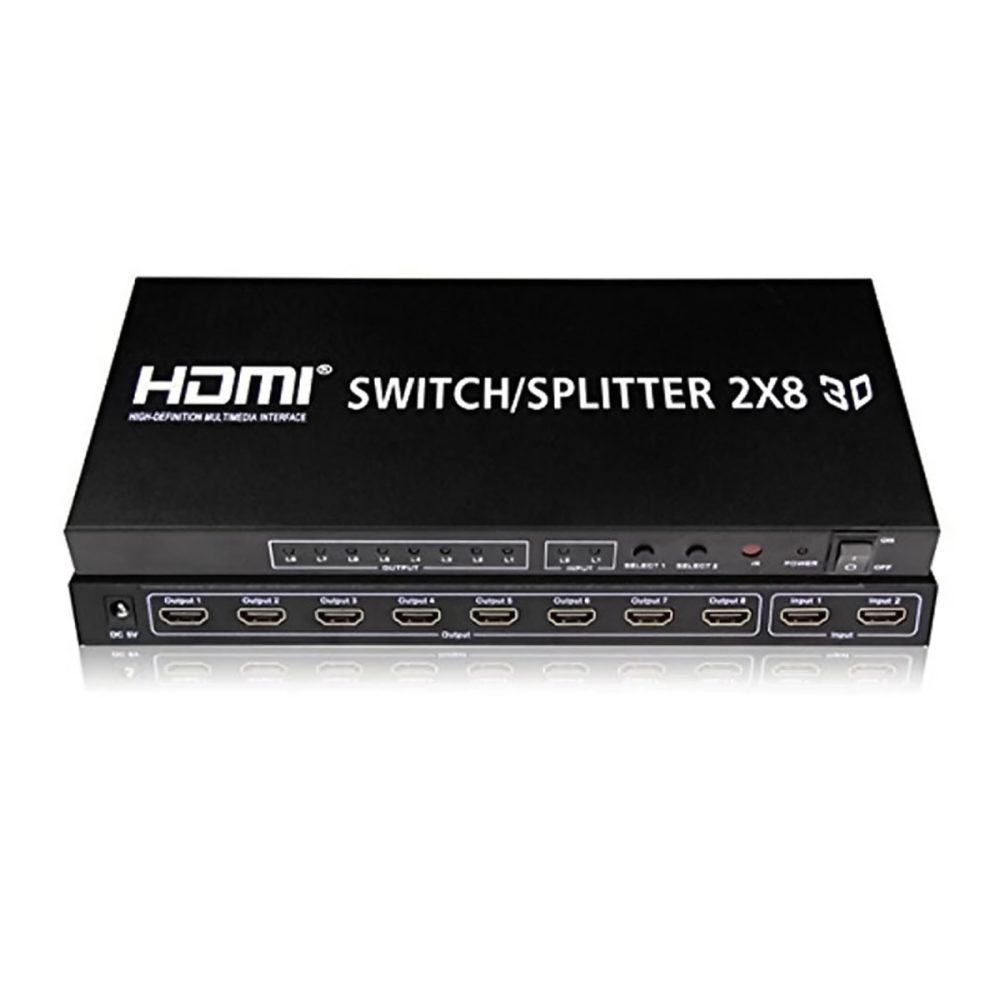 Bộ gộp chia HDMI Splitter 2x8 2 vào 8 ra (3)