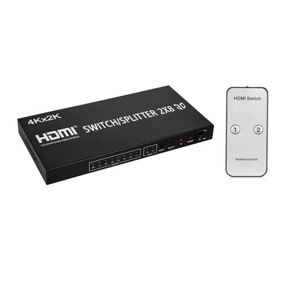 Bộ gộp chia HDMI Splitter 2x8 2 vào 8 ra (5)