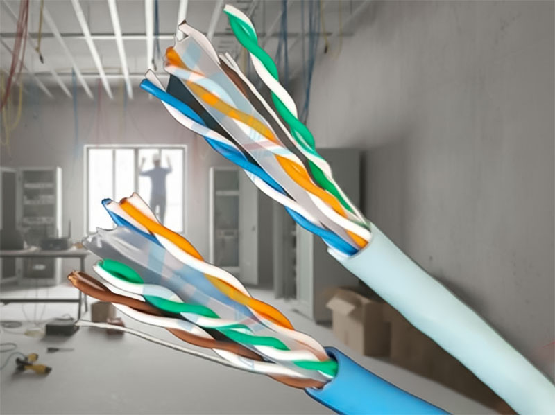 CẤU TẠO CỦA cáp mạng HDPRO cat6 UTP lõi hợp kim đồng