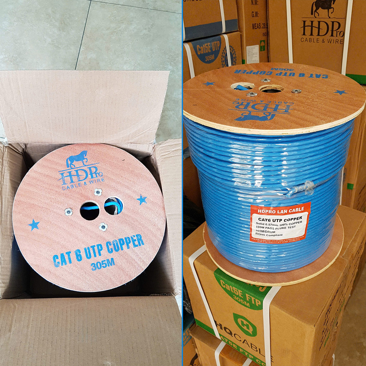 Cáp mạng HDPRO Cat6 UTP Đồng nguyên chất (2)