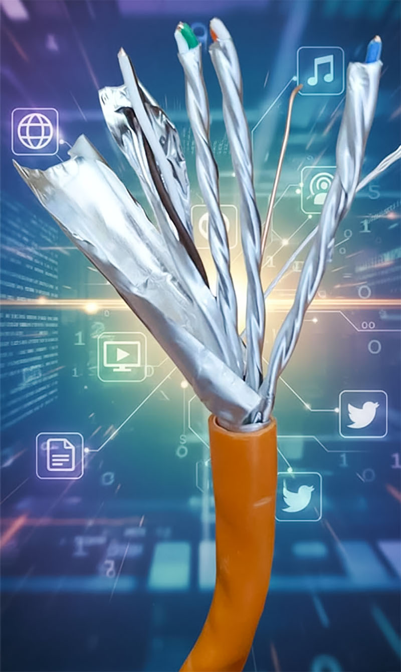 Cấu tạo của Cáp mạng HDPRO CAT7 FTP COPPER