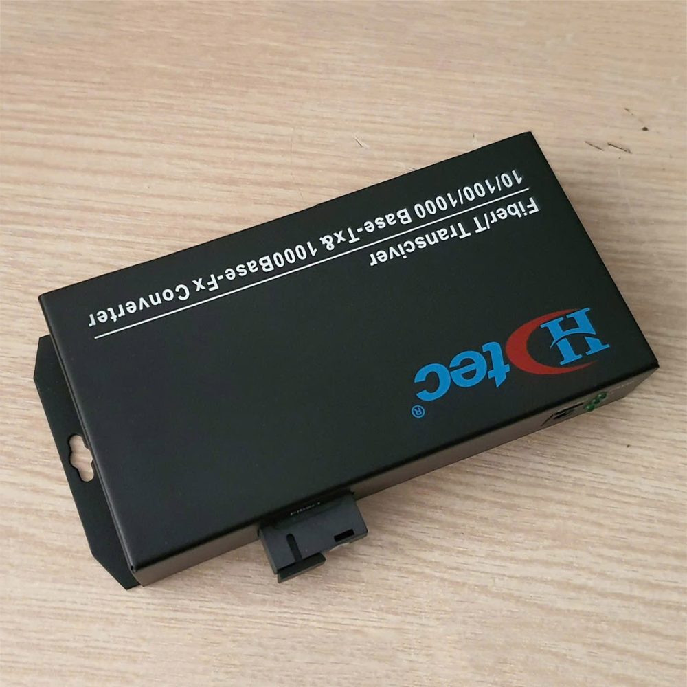 Converter quang 1 sợi HDTec 1Gb + 8 cổng RJ45 101001000M (1)