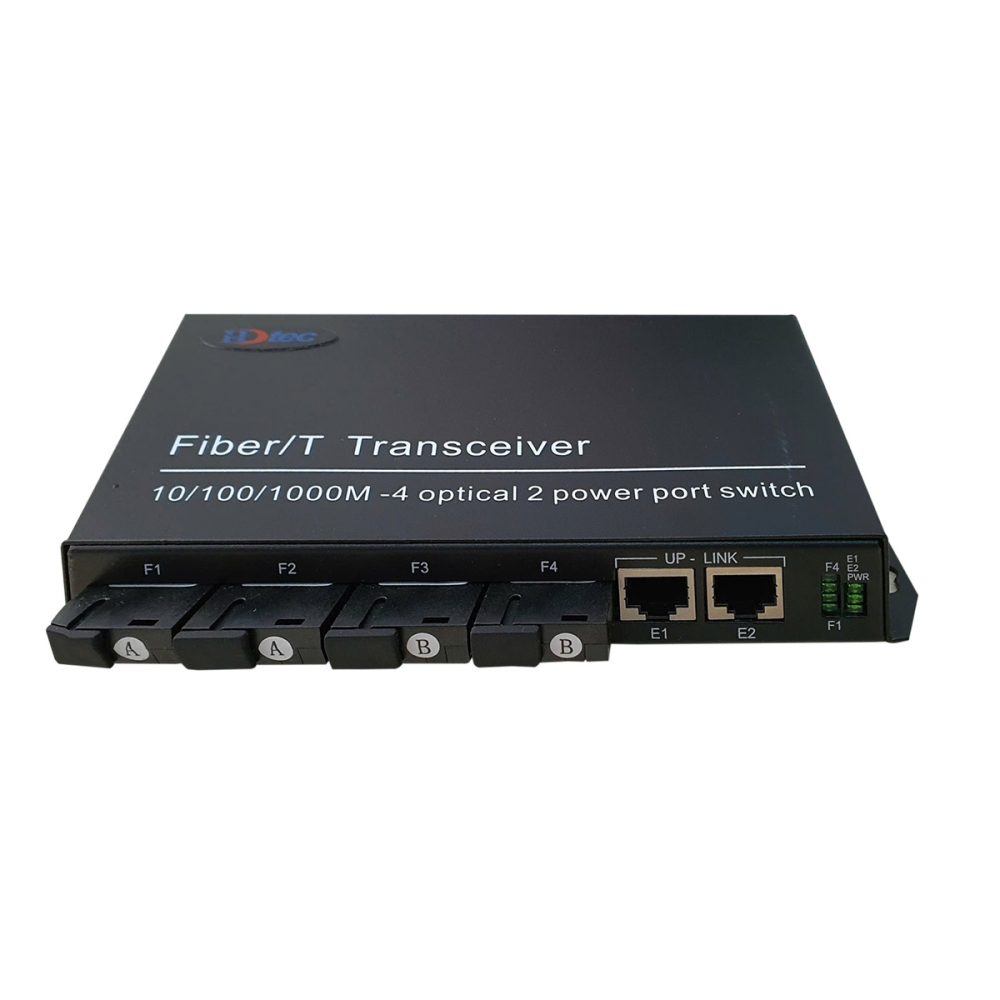 Converter quang 4 sợi HDTec + 2 cổng RJ45 10100M 25km (2)