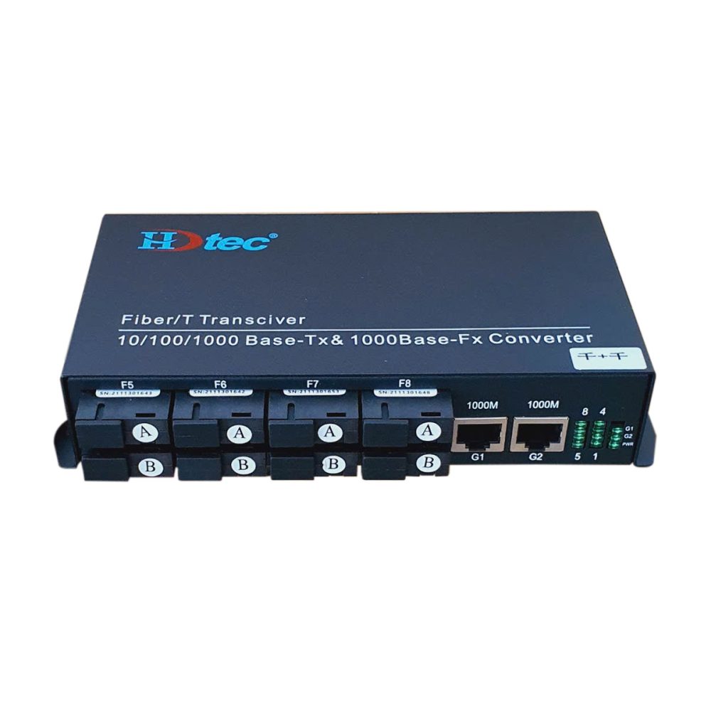 Converter quang 8 sợi HDTec 6A-2B + 2 cổng RJ45 10100M (3)