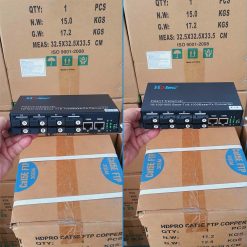 Converter quang 8 sợi HDTec 6A-2B + 2 cổng RJ45 10_100M