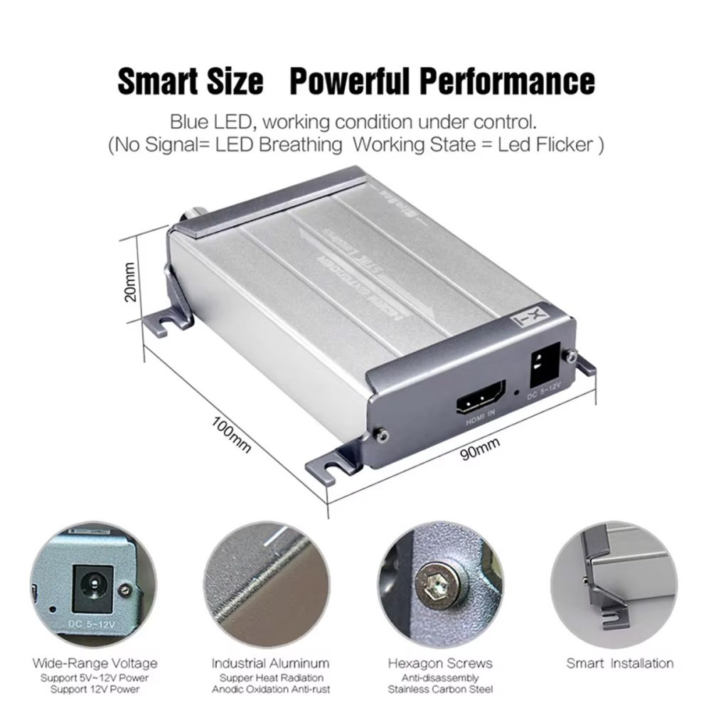 Kéo dài HDMI Bằng Cáp Đồng Trục 1080P 300 Mét (3)