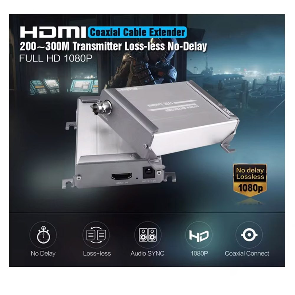 Kéo dài HDMI Bằng Cáp Đồng Trục 1080P 300 Mét (5)