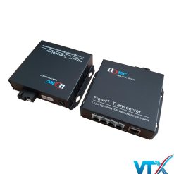Bộ chuyển đổi quang sang RJ11/RJ12 HDTec 4 Port + 1 Port RJ45 10/100Mbps