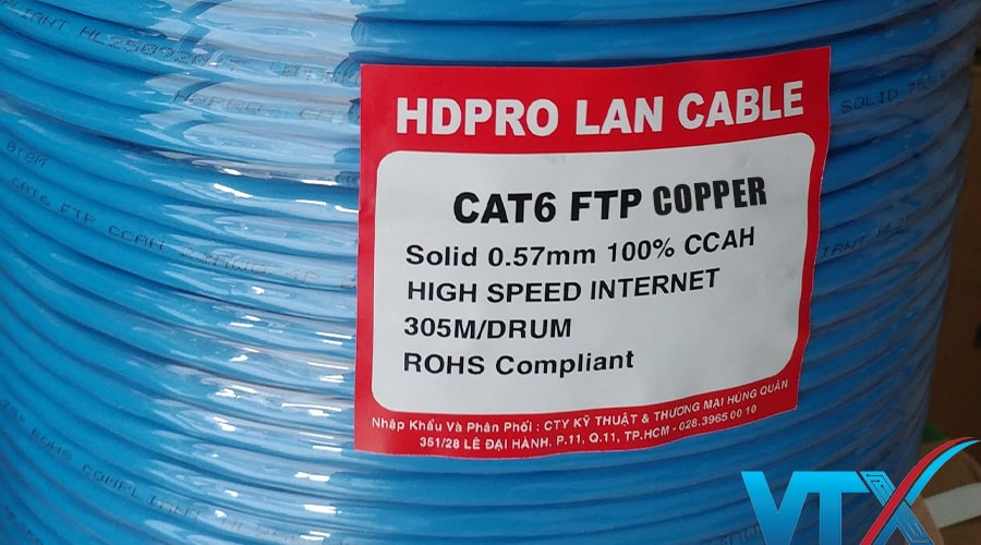 Cáp mạng HDPRO Cat6 FTP Copper
