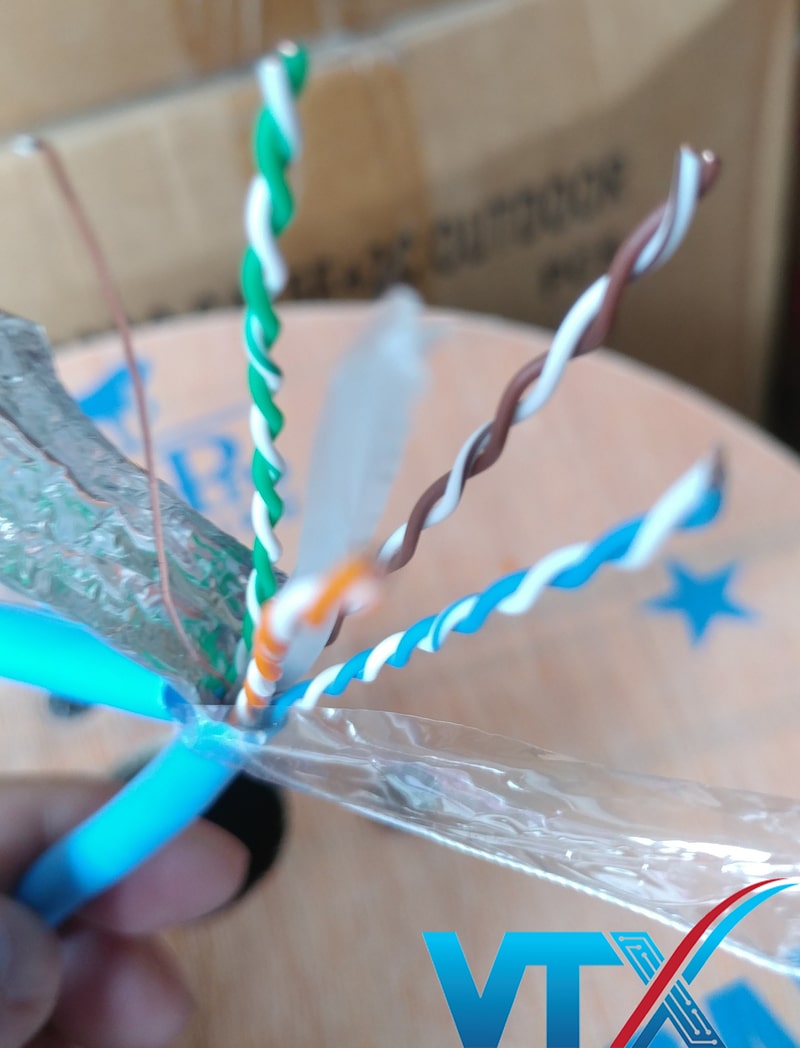 Cấu tạo cáp mạng HDPRO Cat6 FTP Copper