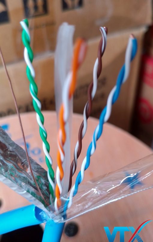 Cấu tạo Cáp mạng HDPRO Cat6 FTP Đồng nguyên chất