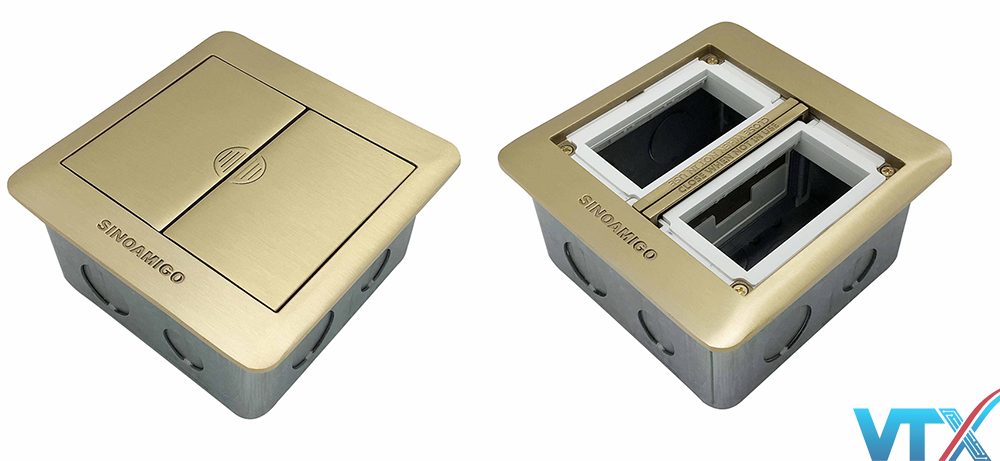 Ổ cắm điện âm sàn Sino Amigo SFP-2B