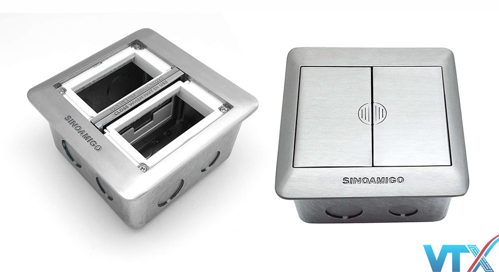 Ổ cắm điện âm sàn Sino Amigo SFP-2L