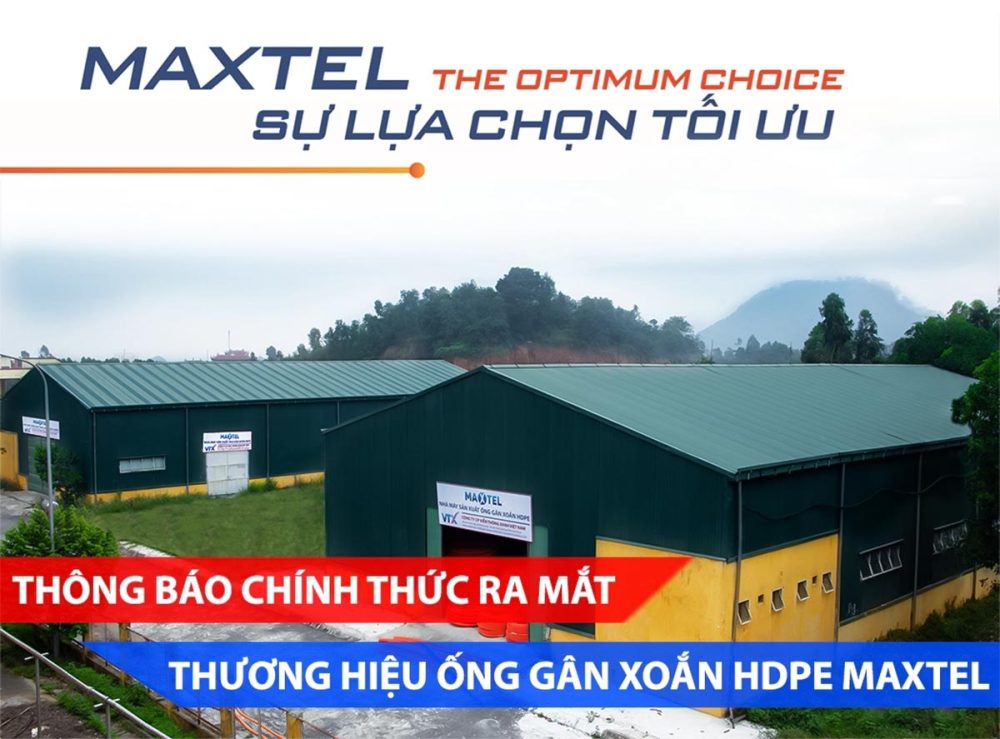 Chính thức ra mắt sản phẩm ống nhựa gân xoắn HDPE MaxtelChính thức ra mắt sản phẩm ống nhựa gân xoắn HDPE Maxtel