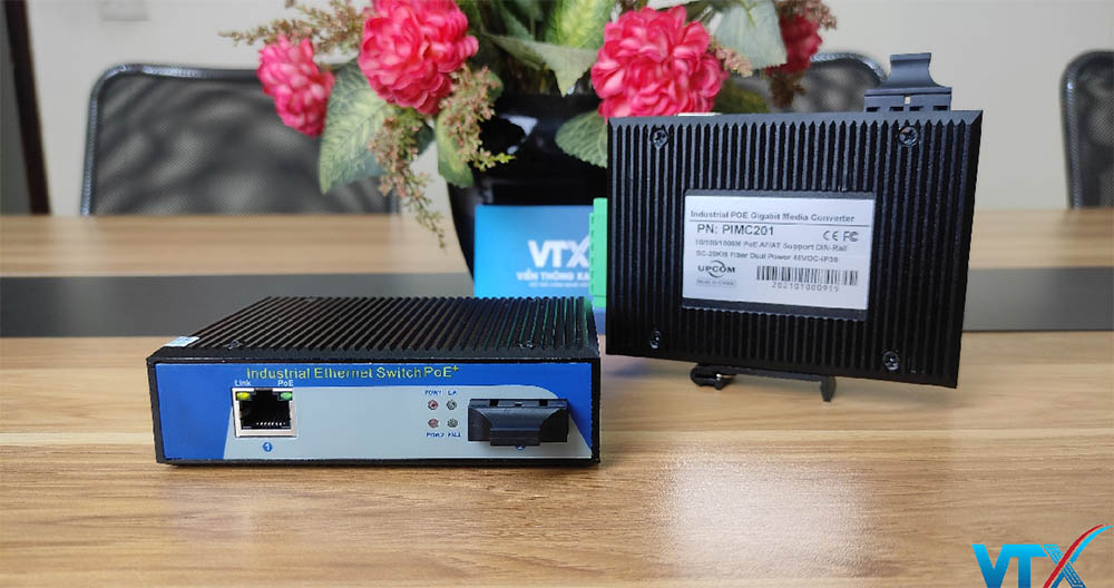 Converter PoE Công Nghiệp Upcom PIMC201
