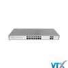 Switch PoE UPCOM 16Port+2Port SFP