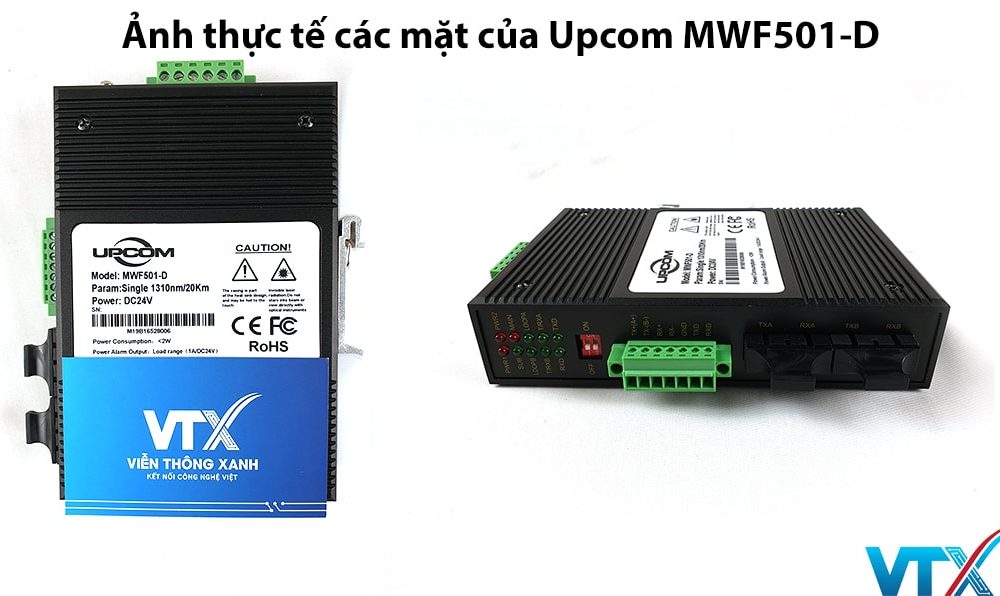 Converter quang công nghiệp Upcom model MWF501-D