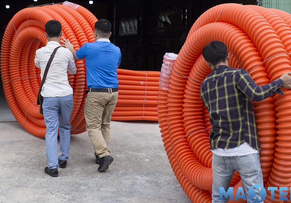 Ống nhựa gân xoắn HDPE MAXTEL