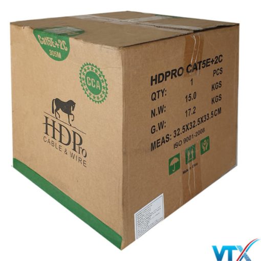 Cáp mạng kèm nguồn Cat5e FTP + 2C