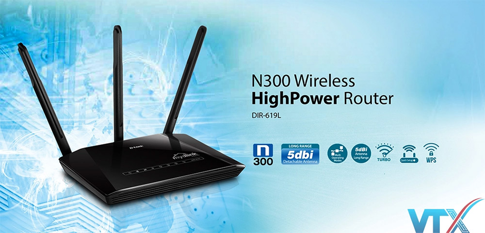 Router Wifi D-Link DIR-619L