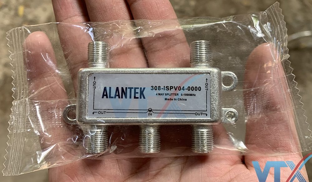 Bộ chia tín hiệu Alantek Spliter 4 cổng 308-ISPV04-0000