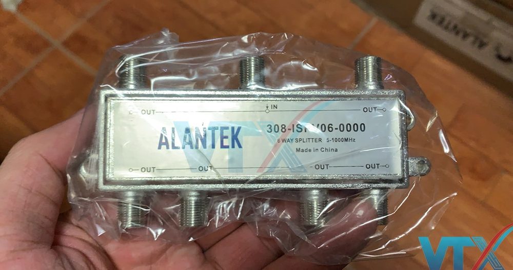 Bộ chia tín hiệu Alantek Spliter 6 cổng 308-ISPV06-0000