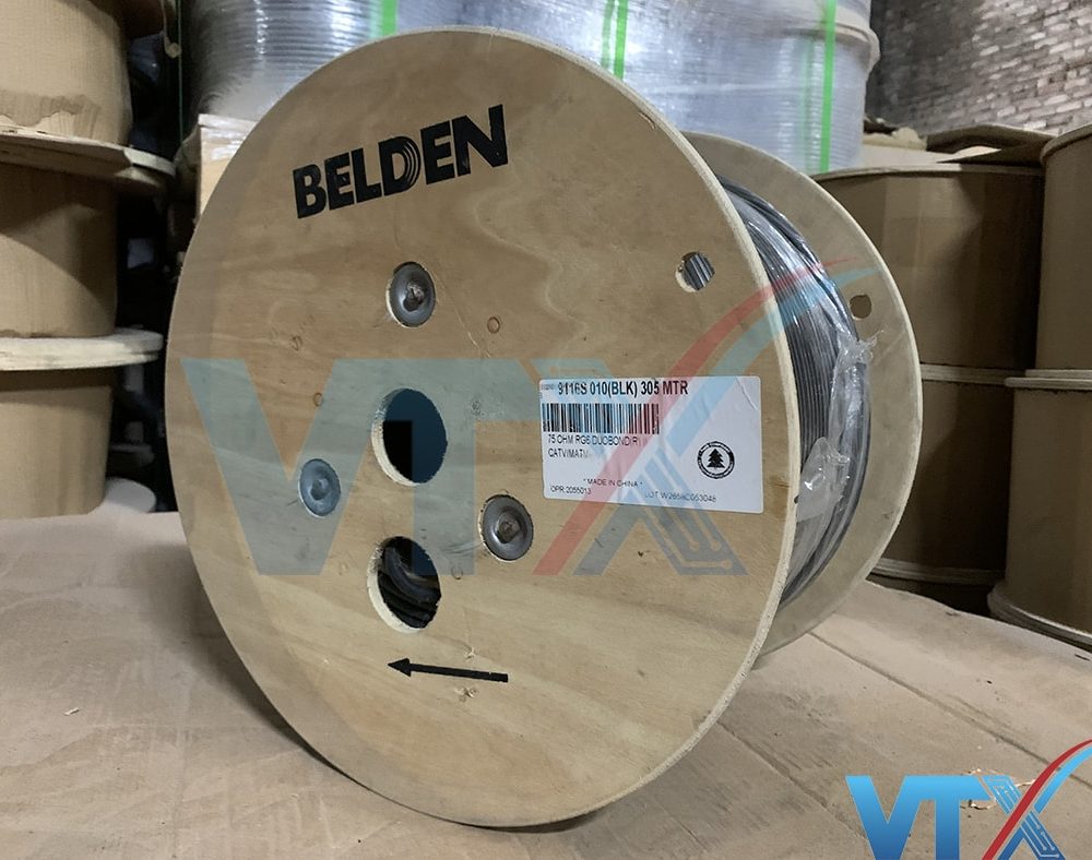 Cáp đồng trục Belden RG6 chính hãng | PN: 9116S