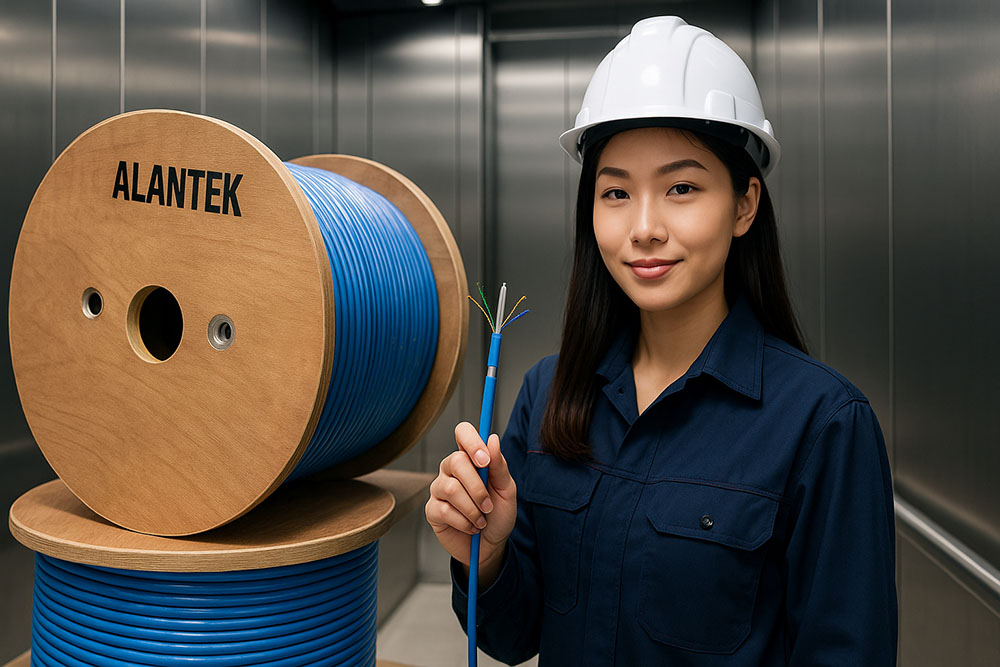 Cáp Mạng thang máy Alantek Cat 6 FTP 301-60FP80-DSBU___