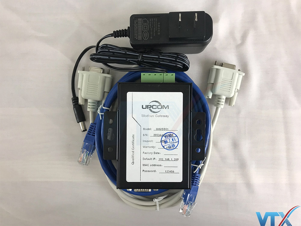 Bộ chuyển đổi 1 cổng RS232-485-422 sang Ethernet Upcom MWISB01