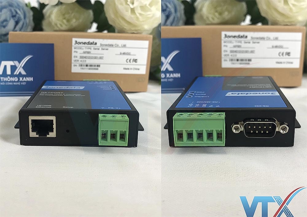 Bộ chuyển đổi 1 cổng RS232 sang Ethernet 3Onedata NP201