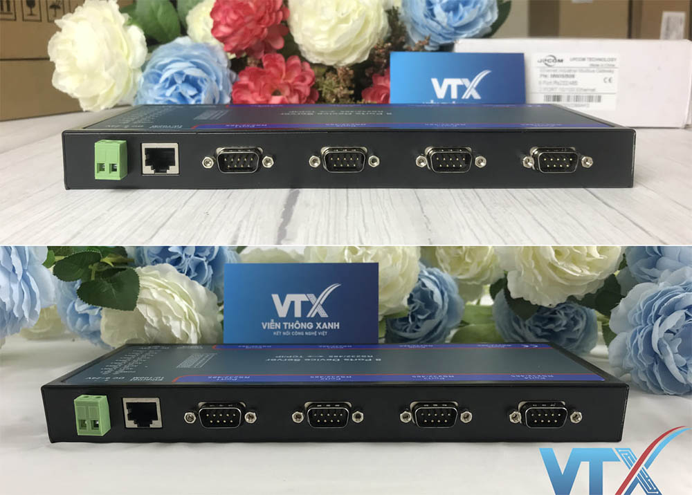 Bộ chuyển đổi 8 cổng RS232_485_422 sang Ethernet Upcom PN_MWISB08...