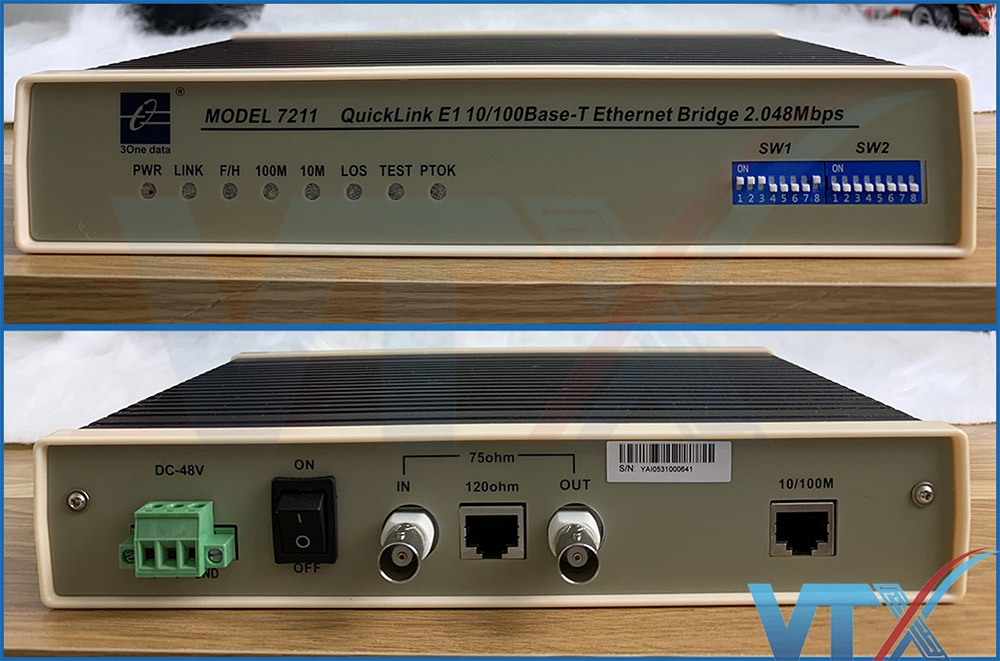 Bộ chuyển đổi E1 sang Ethernet MODEL7211____