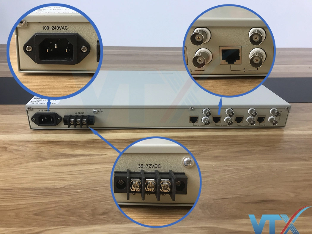 Bộ chuyển đổi Upcom UP-4E1-4ETH-SNMP 4E1 sang 4Ethernet