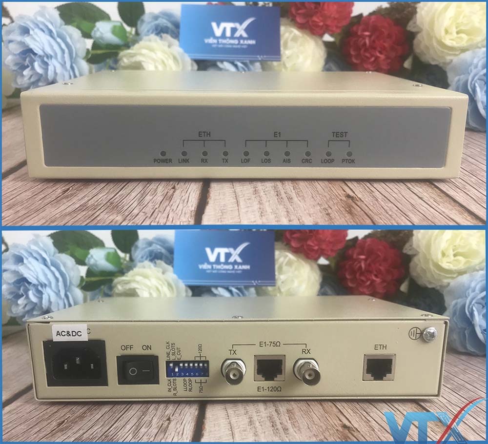 Bộ chuyển đổi tín hiệu E1 sang Ethernet Upcom HPC-FE1-ETH