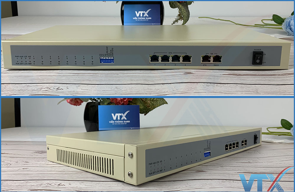 Bộ chuyển đổi tín hiệu E1 sang Ethernet Upcom HPC8E1-4ETH