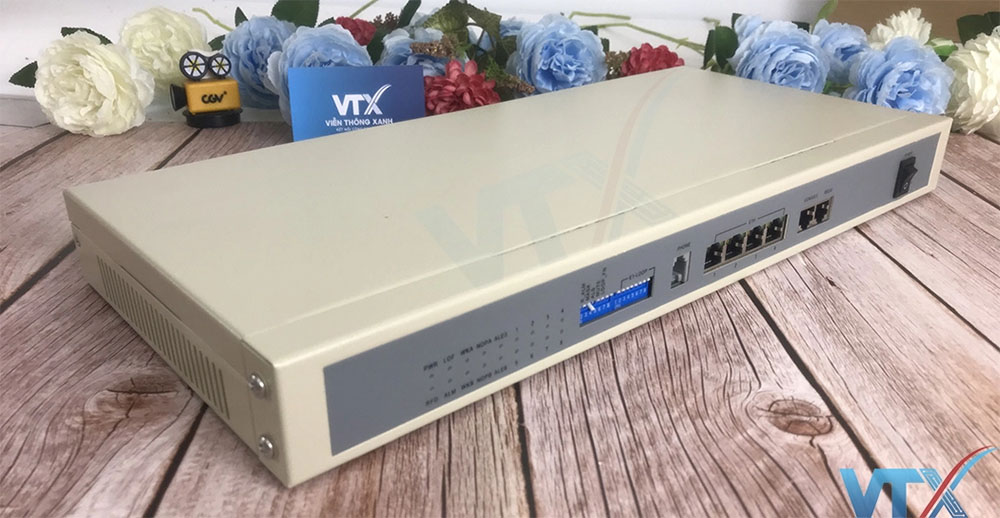 Bộ chuyển đổi tín hiệu E1 sang Ethernet Upcom PN_HPOM8E1-4ETH