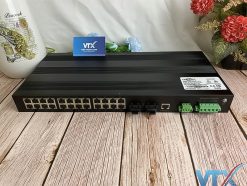 Switch chia mạng công nghiệp 24 cổng 10100M + Quản lý 2 cổng 100Base-FX Upcom IES1026-2F