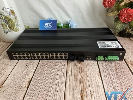 Switch chia mạng công nghiệp 24 cổng 10100M + Quản lý 2 cổng 100Base-FX Upcom IES1026-2F