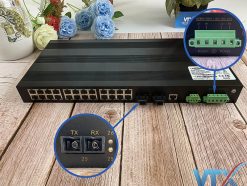 Switch chia mạng công nghiệp 24 cổng 10100M + Quản lý 2 cổng 100Base-FX Upcom IES1026-2F