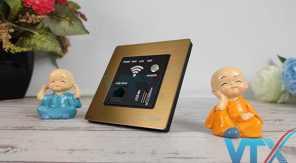 Bộ Phát Wifi Âm Tường + USB Chuẩn N 300mbps TK-F71-B-69